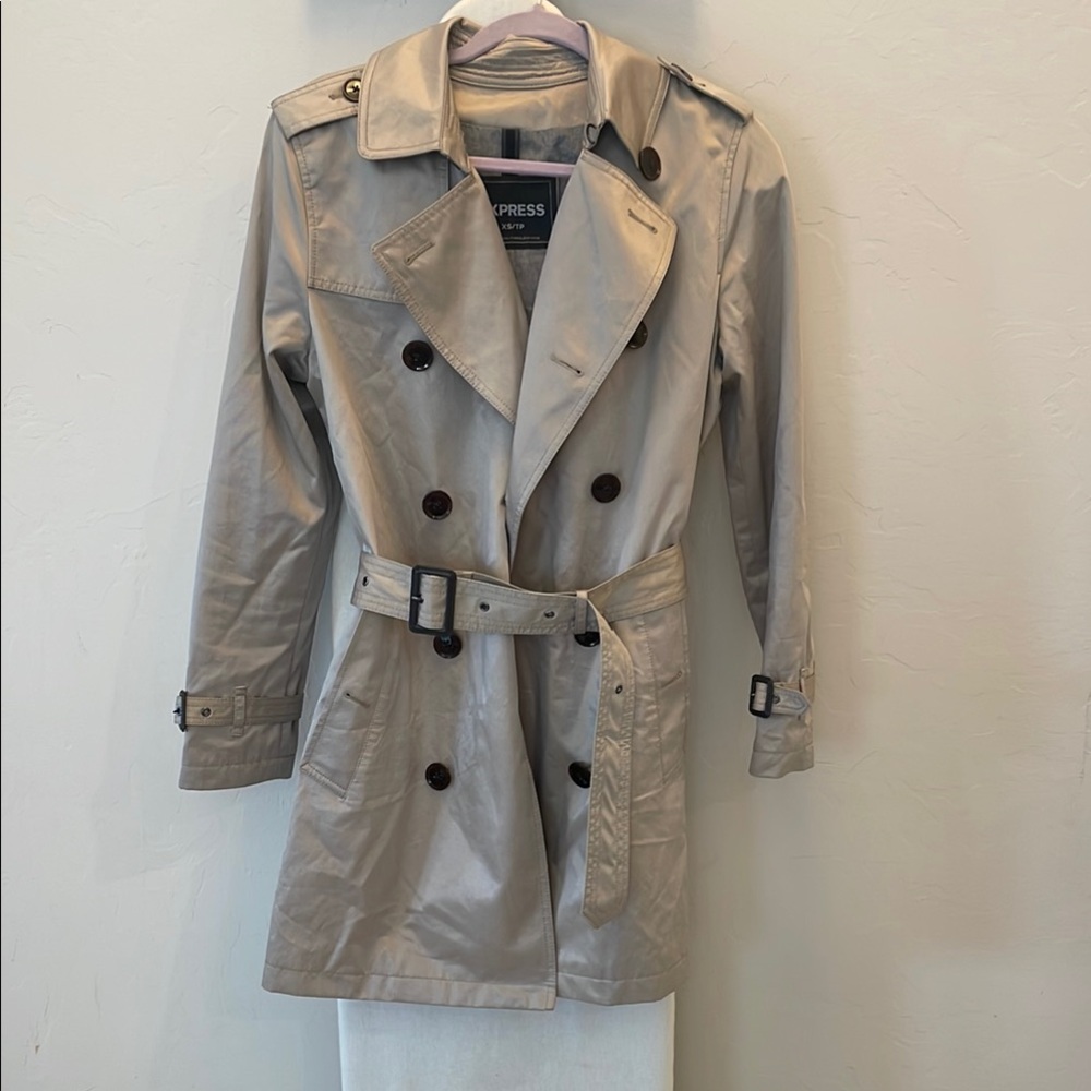 Express Men’s Tan Trench Coat